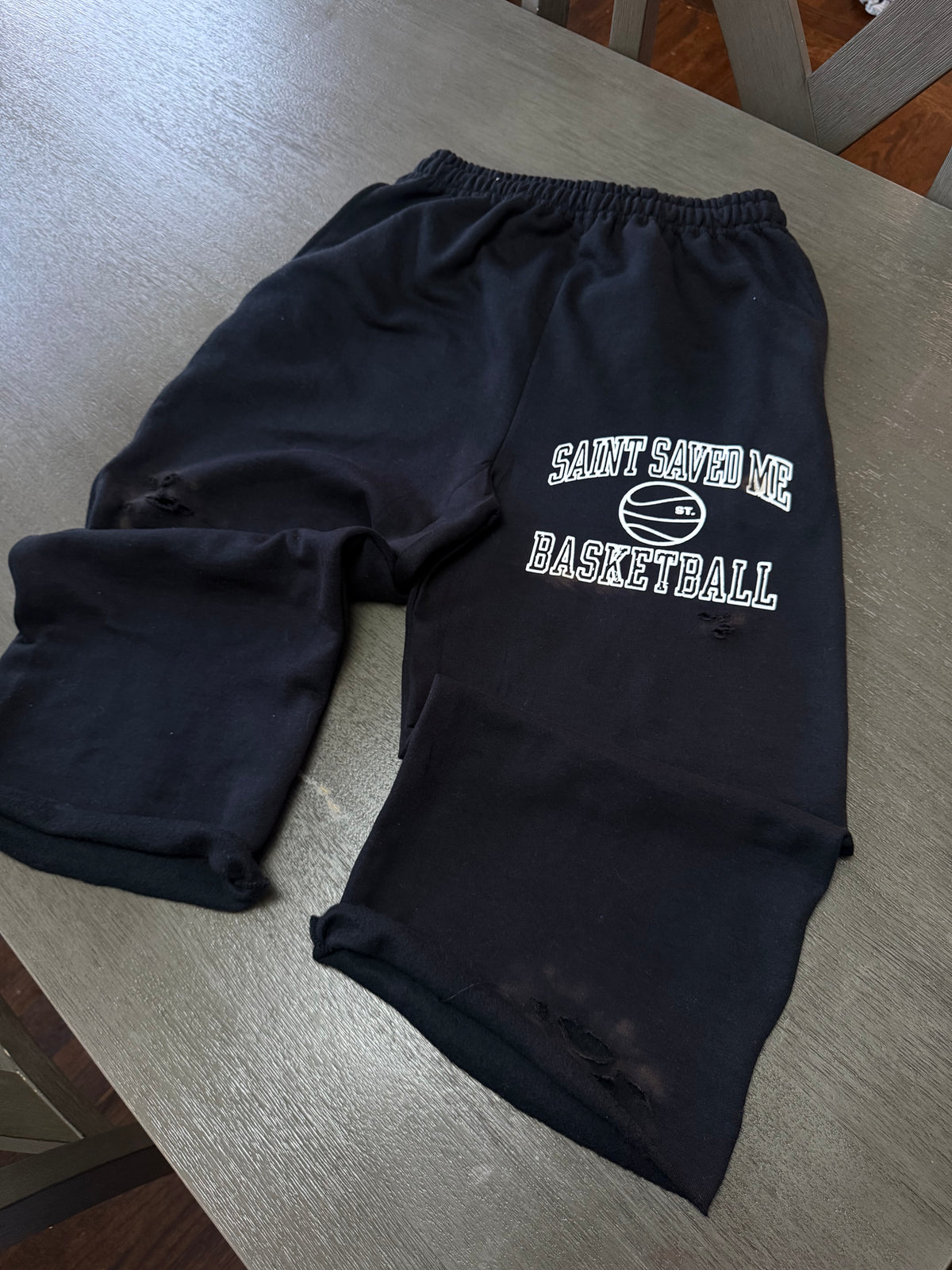 SSM Black "Basketball" 3/4 Shorts