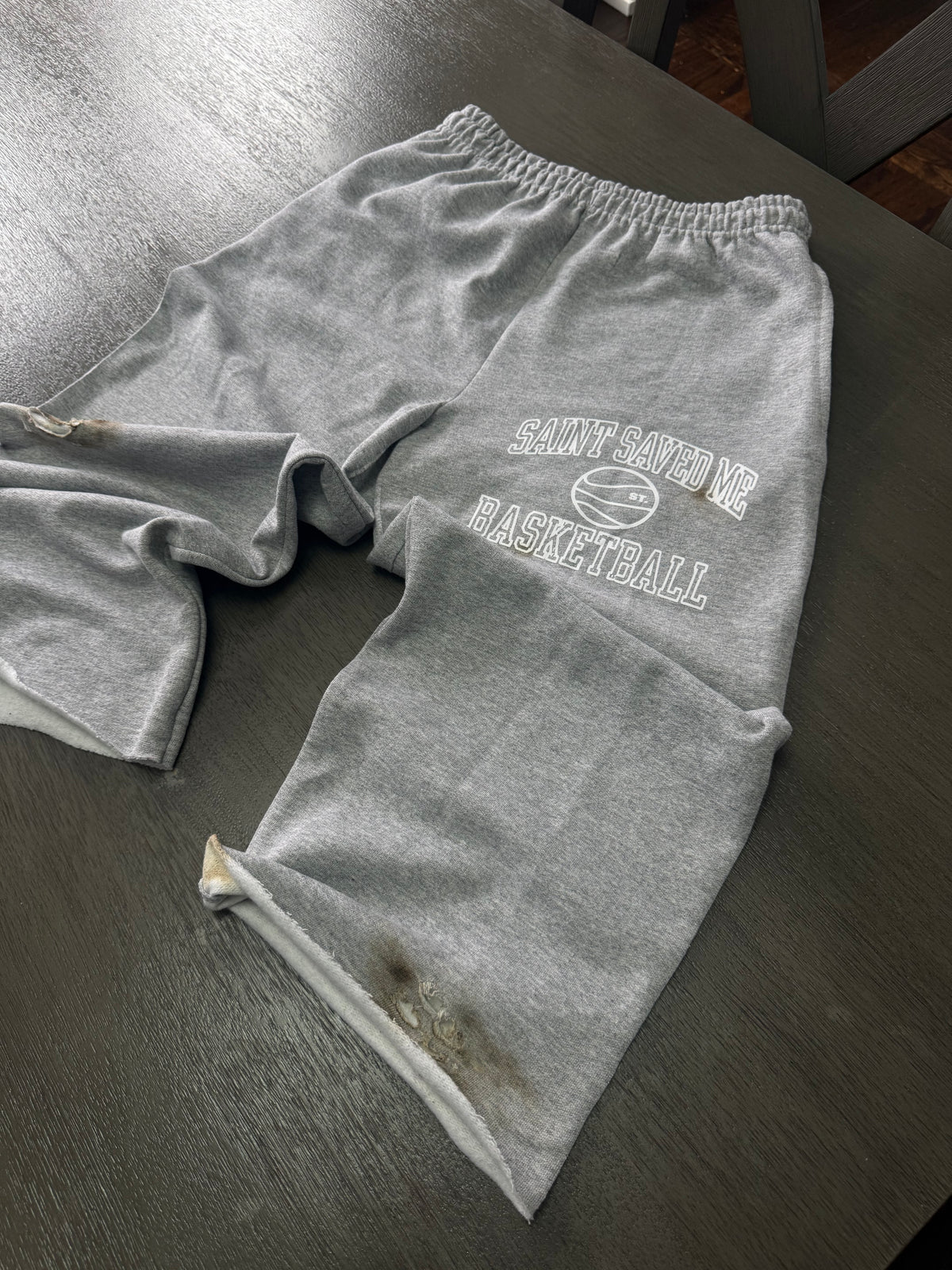 SSM Grey "Basketball" 3/4 Shorts
