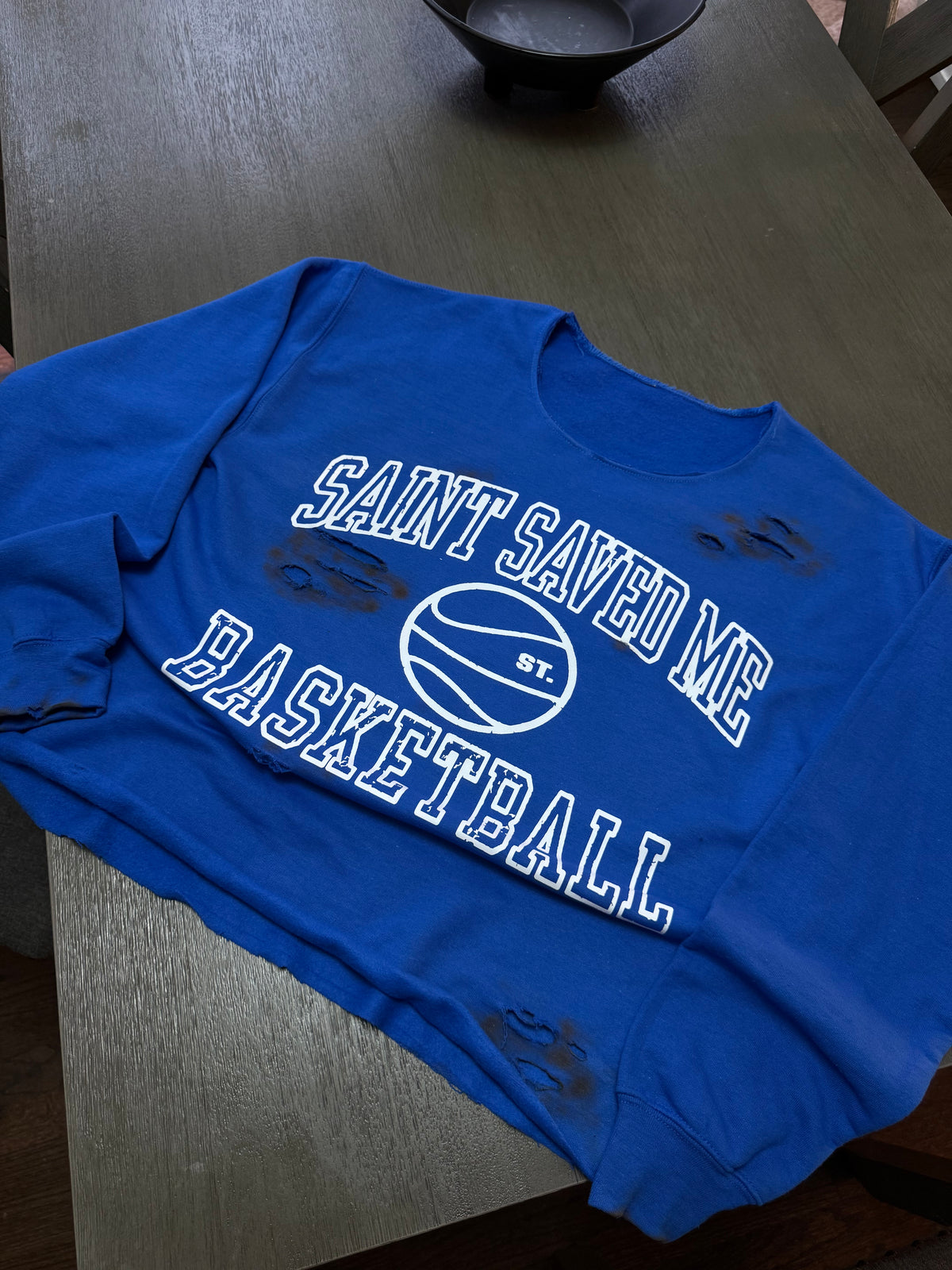 SSM Blue "Basketball" Inspired Long Sweatshirt
